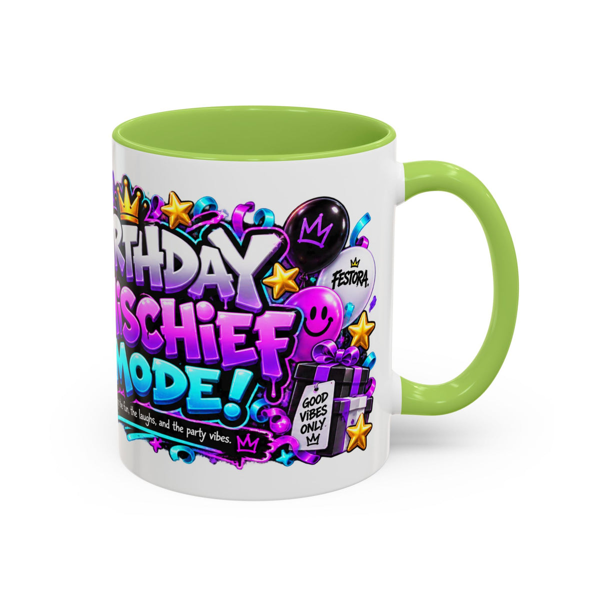 Festora Alien Birthday Mug – Birthday Mischief Mode Coffee Cup