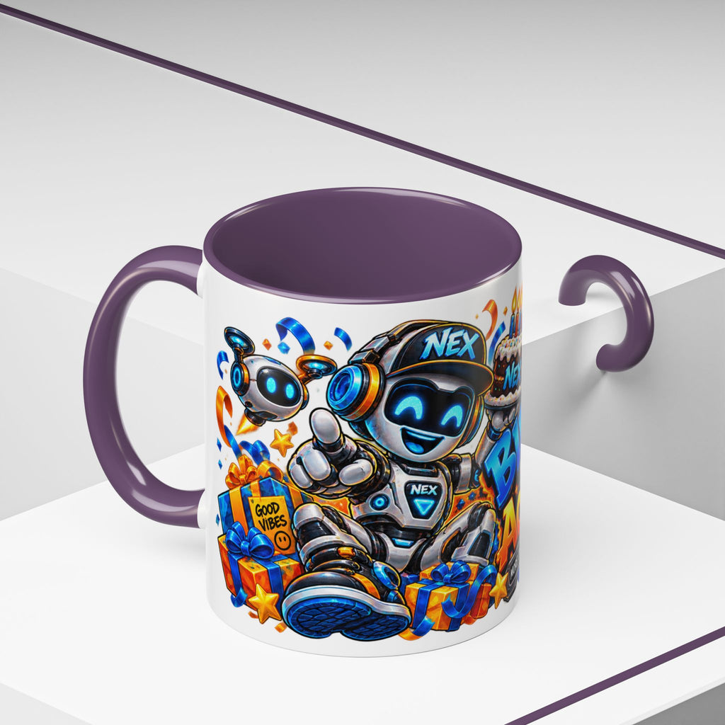 Festora Robot Birthday Mug – Birthday Mode Activated Coffee Cup