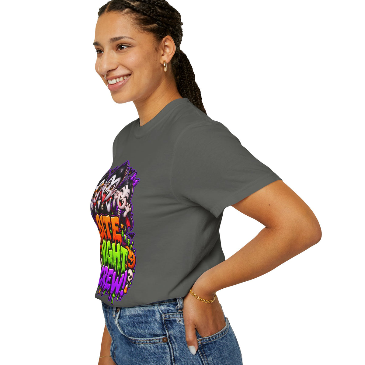 Bite Night Crew Halloween T-Shirt – Funny Vampire Graphic Tee