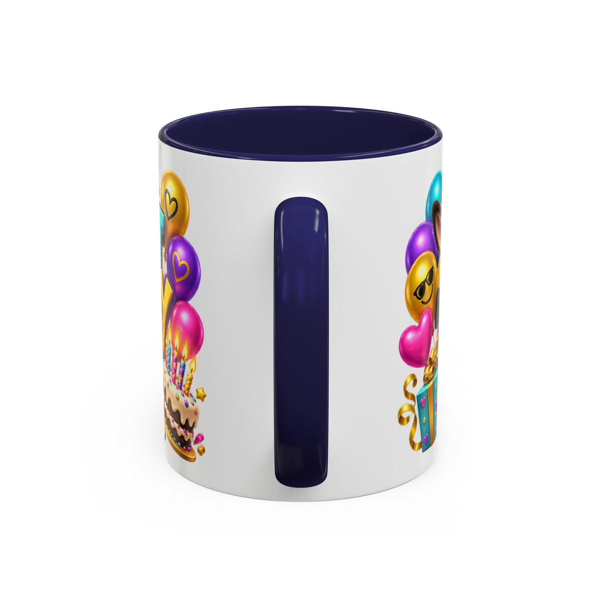 Kickin’ It Birthday Style Donkey White Mug – Funny Happy Birthday Party Cup, Cute Colorful Gift