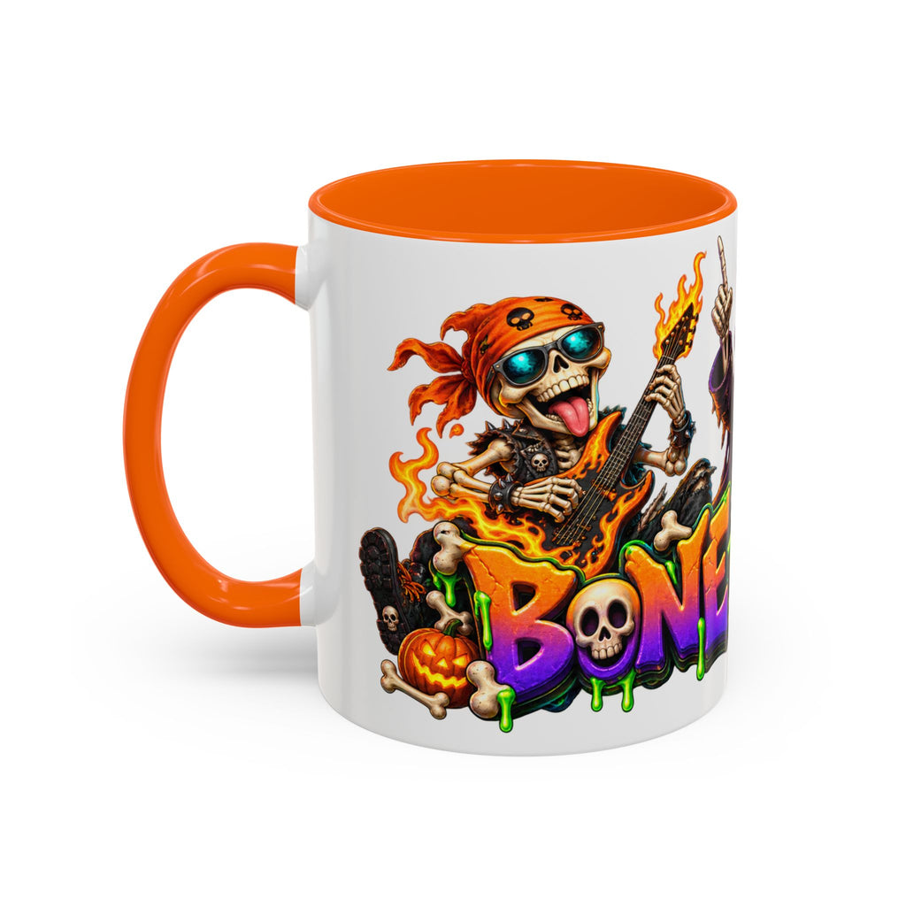 Bone to Be Wild Skeleton Crew Halloween White Mug