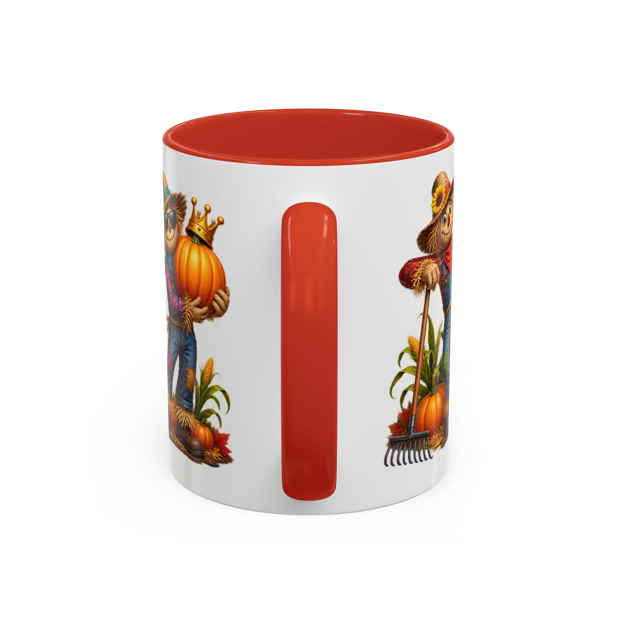 Outstanding in Our Field Funny Scarecrow Halloween White Mug