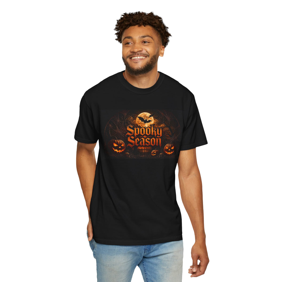 Spooky Season Halloween T-Shirt — Pumpkin Jack-O'-Lantern Graphic Tee