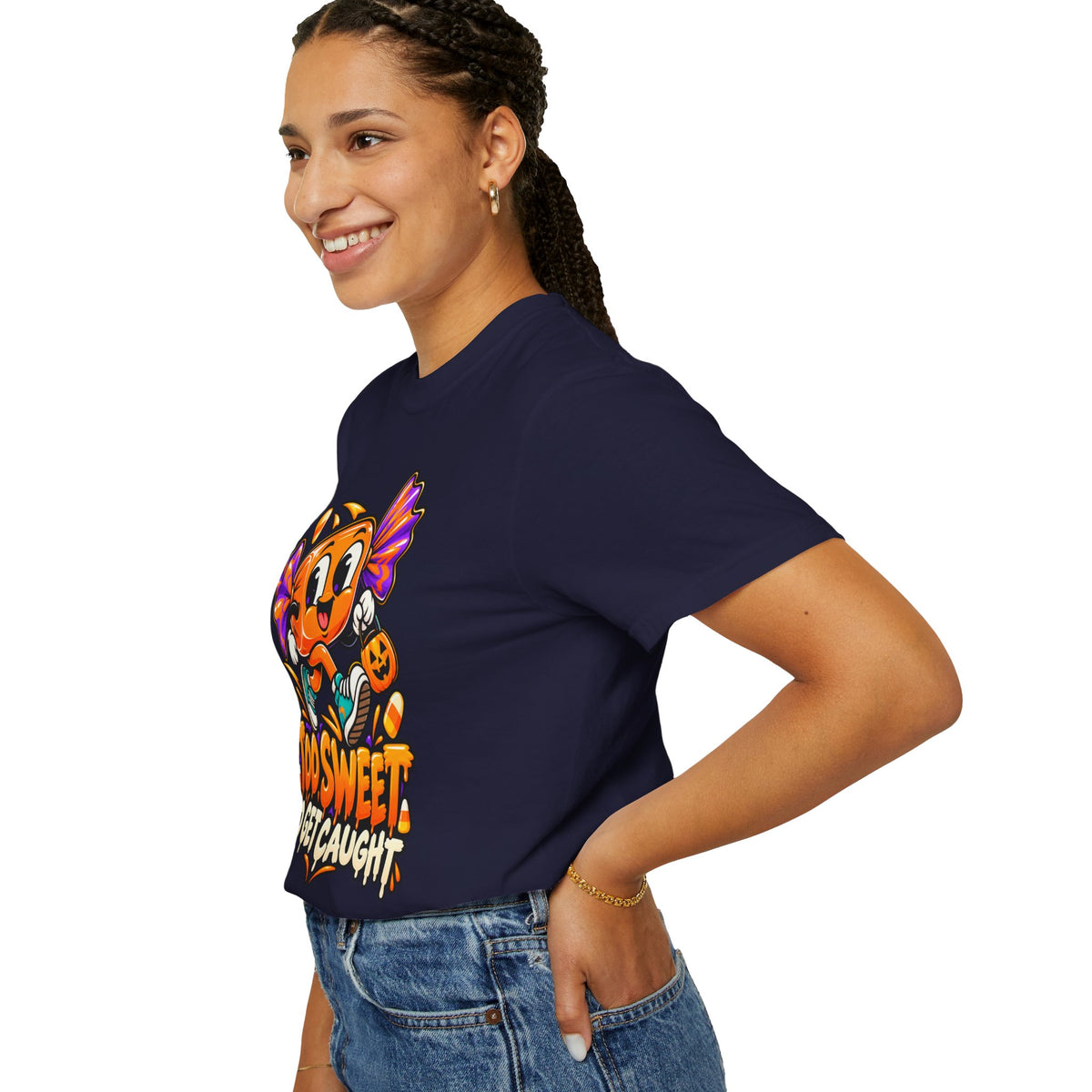 Too Sweet to Get Caught – Cute Halloween Candy T-Shirt