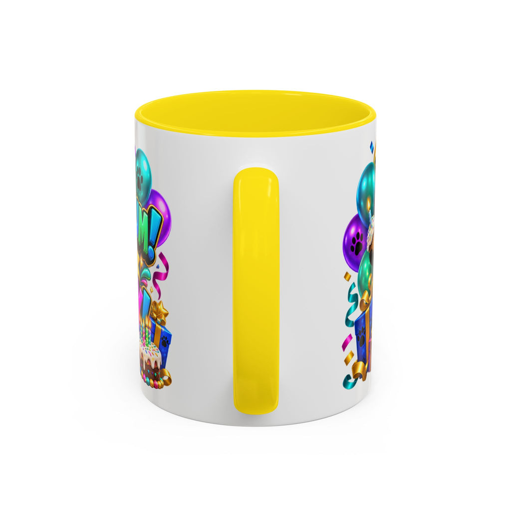 Panda-Monium! It’s Your Birthday White Mug – Cute Panda Birthday Cup, Colorful Fun Party Gift