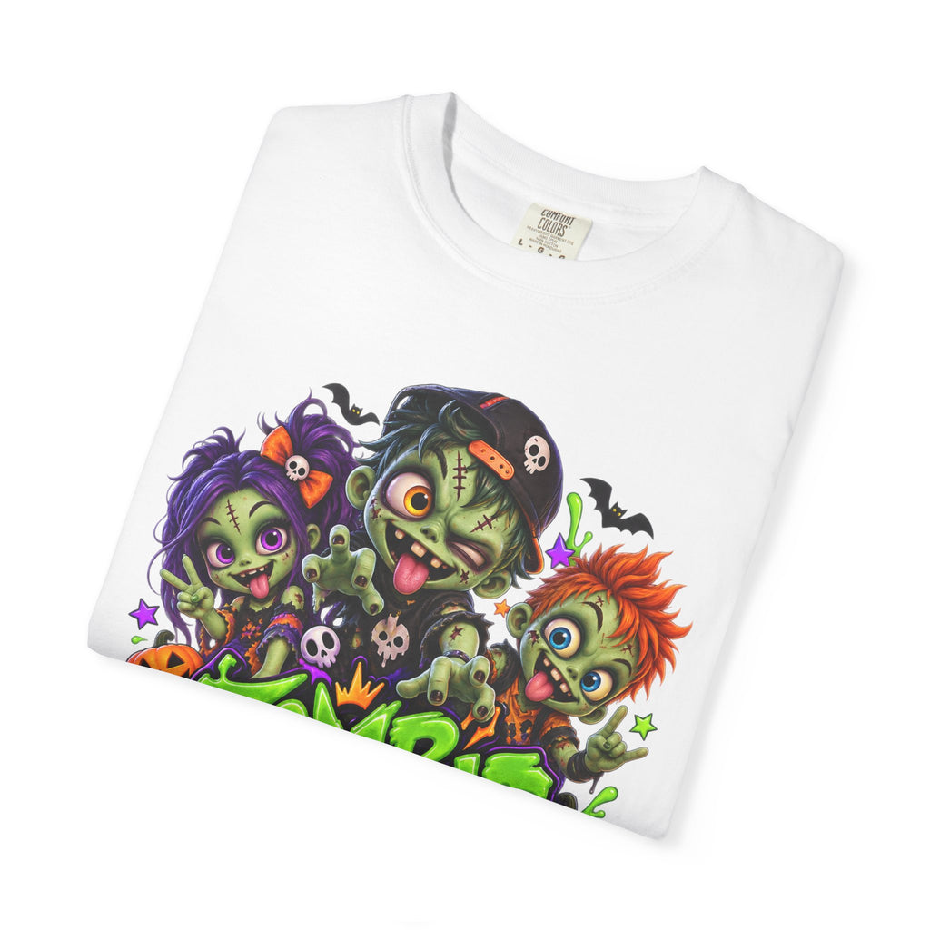 Zombie Party On! – Halloween Zombie Crew Graphic T-Shirt