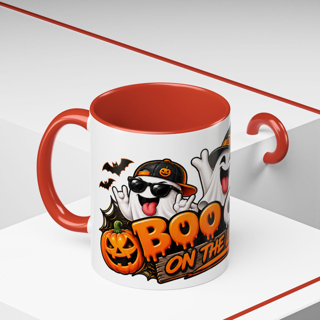 Boo Crew on the Loose Halloween White Mug – Funny Ghosts & Pumpkins