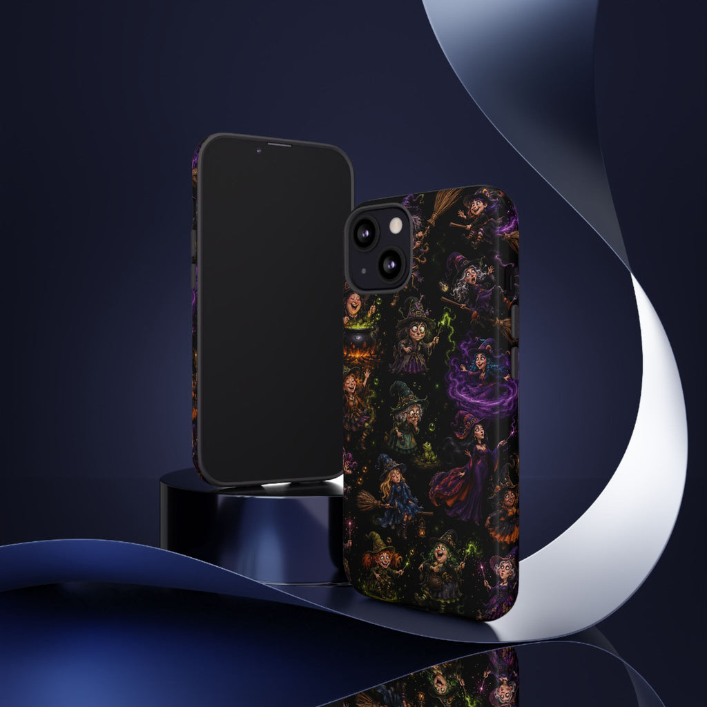Phone Case – Cute Witch Pattern Halloween Protective Cover