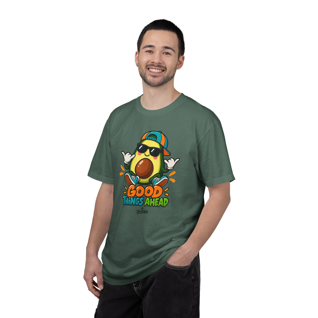 Good Things Ahead Avocado Graphic T-Shirt | Festora Everyday