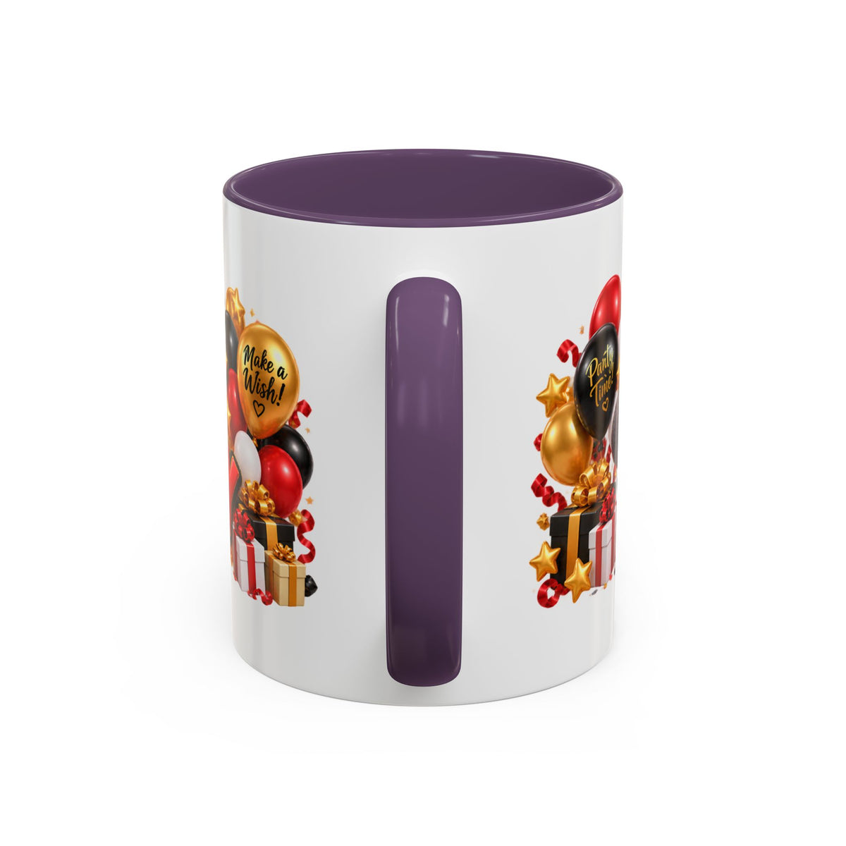 Happy Birthday Rhino Mug – Colorful 3D Birthday Gift – White Coffee Mug