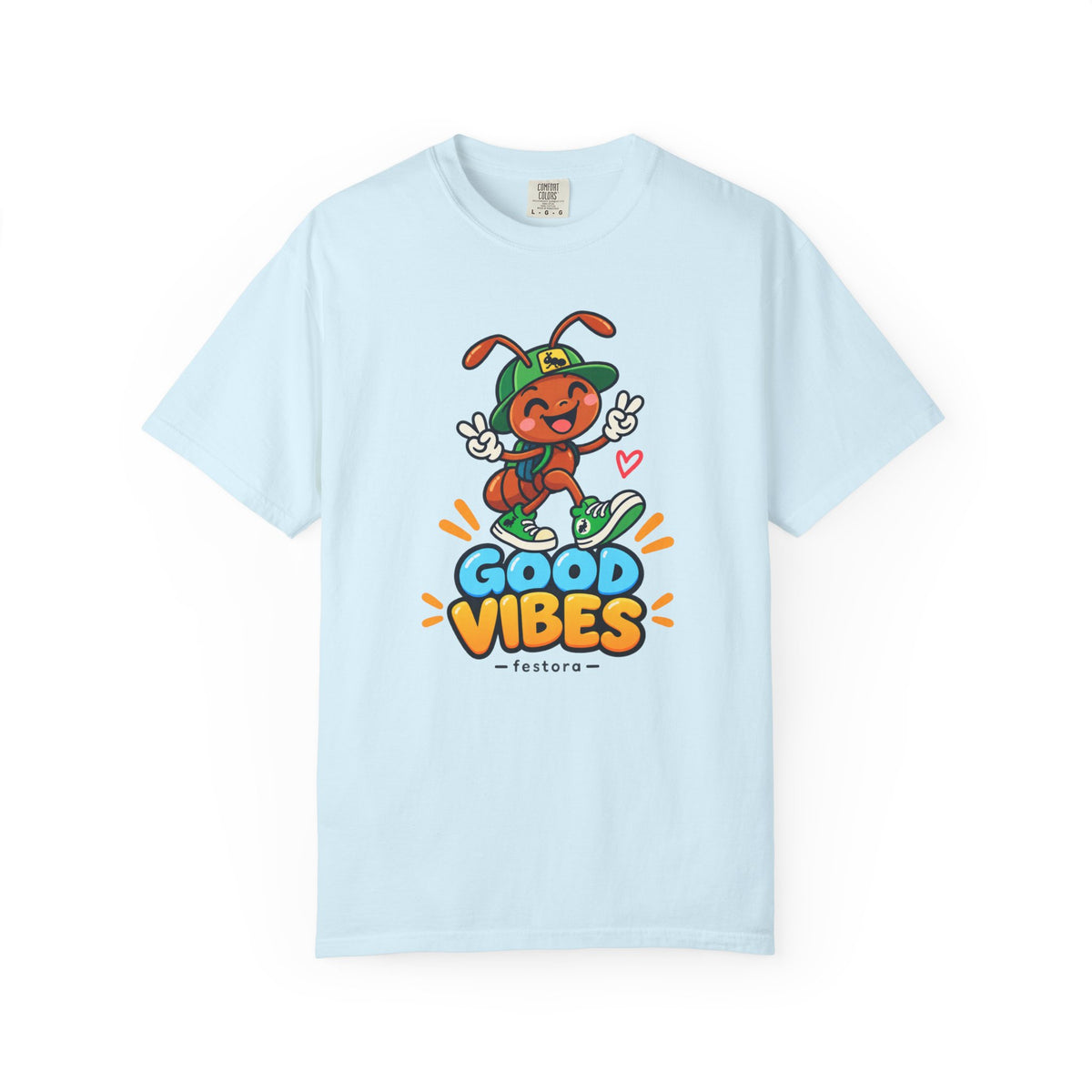 Good Vibes – Happy Ant Graphic T-Shirt