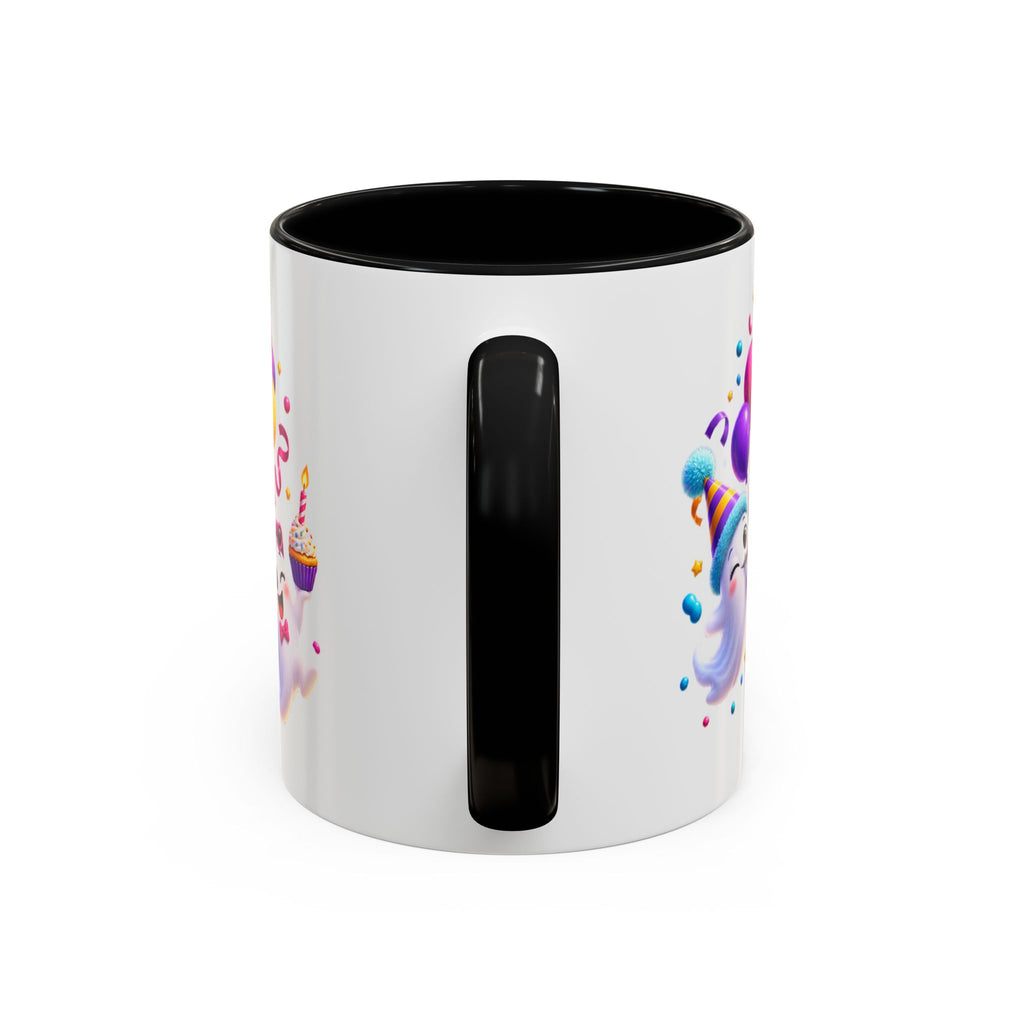 Happy Birthday Accent Coffee Mug - Colorful Celebration Mug (11oz, 15oz)
