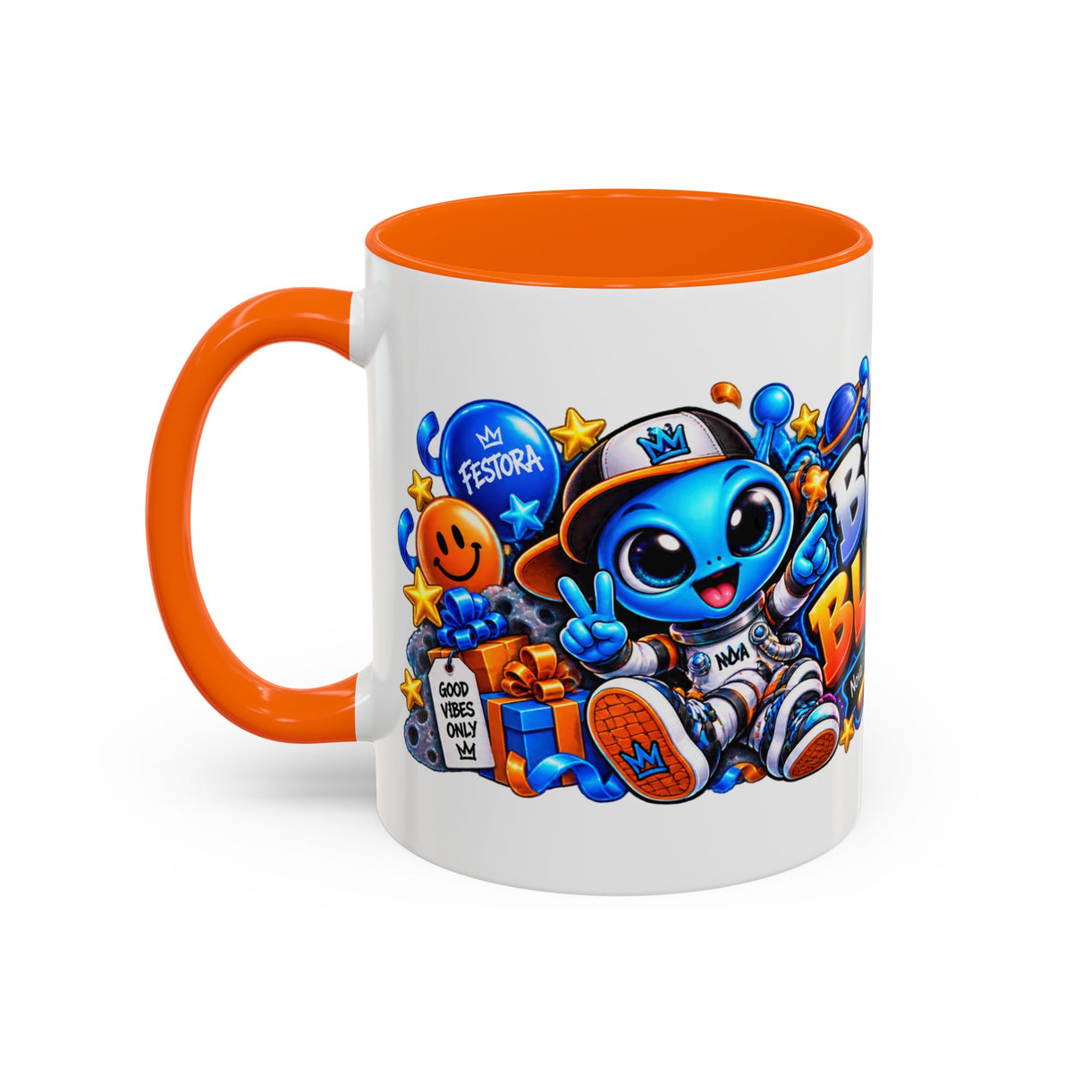 Festora Alien Birthday Mug – Birthday Blast Off Coffee Cup