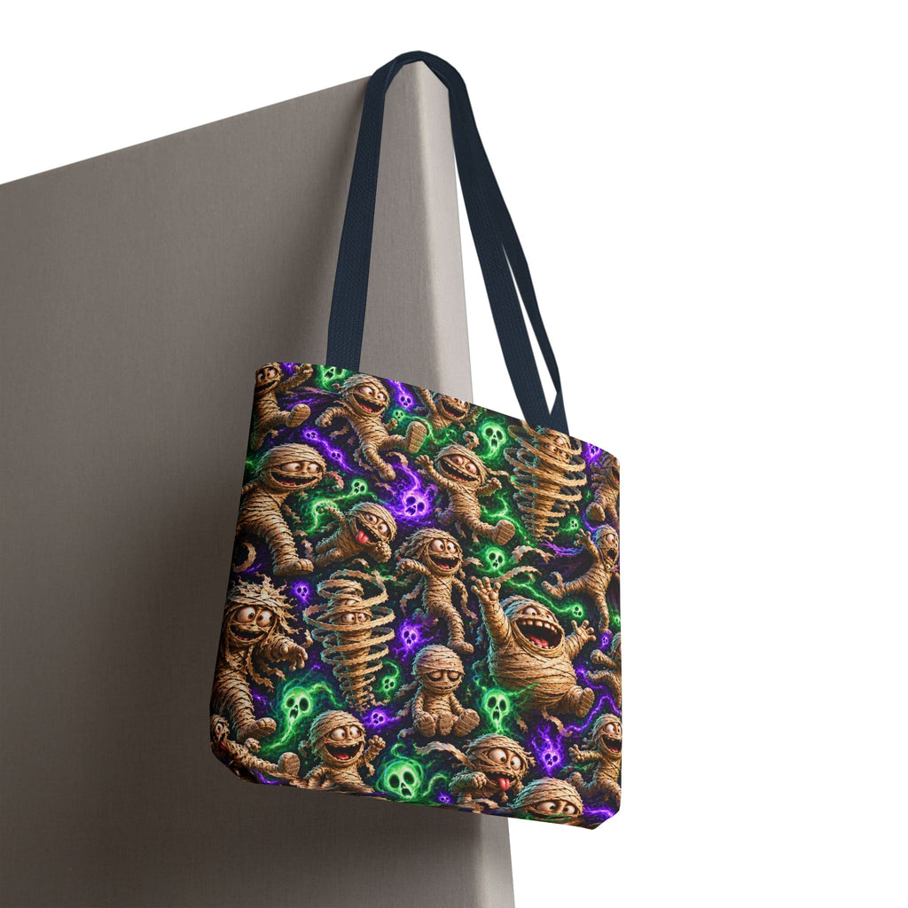 Mummy Party Tote Bag — Cute Spooky Halloween All-Over Print Tote