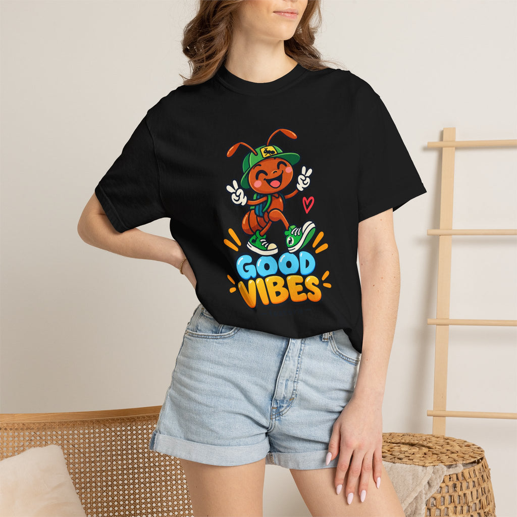 Good Vibes – Happy Ant Graphic T-Shirt