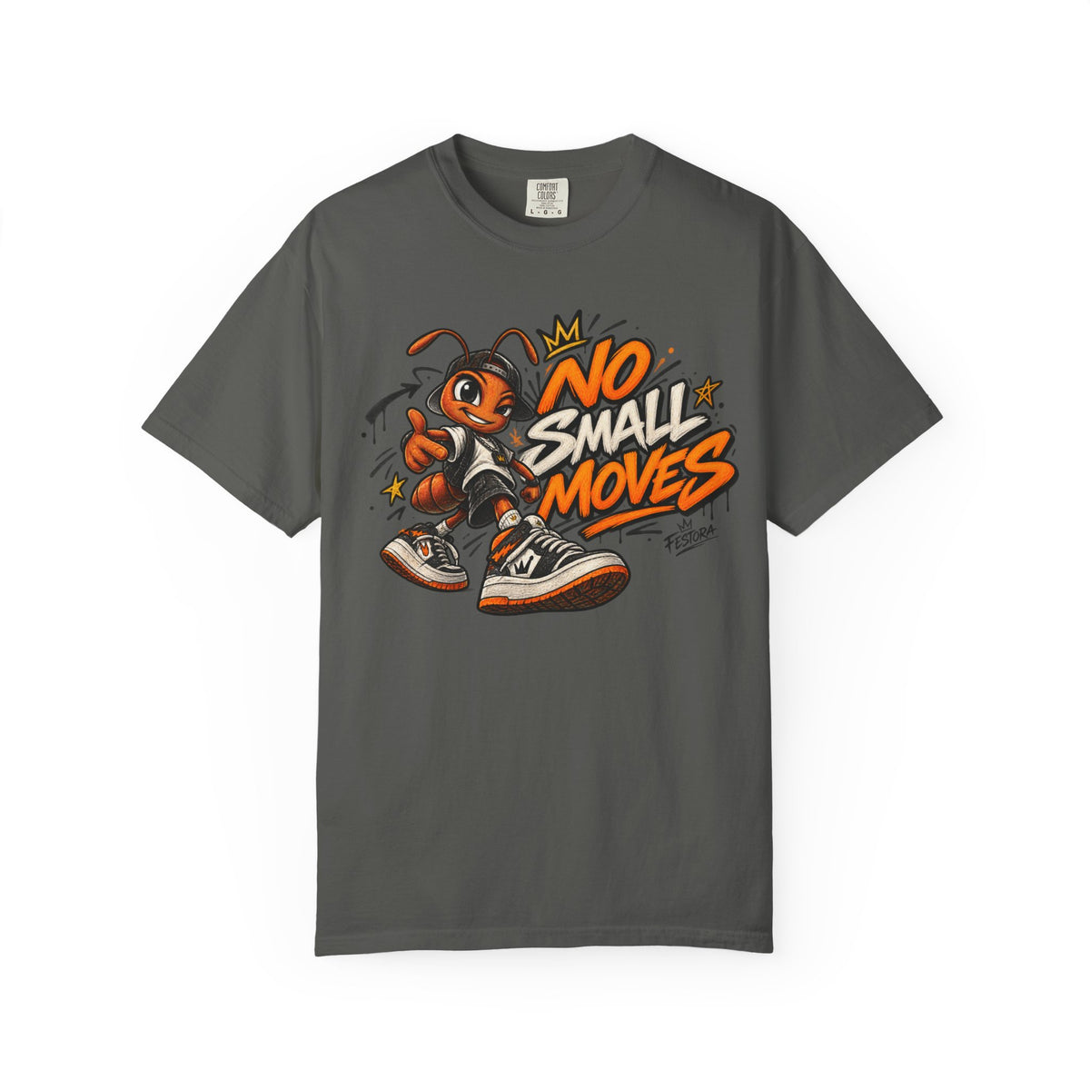 No Small Moves T-Shirt — Retro Sneaker Character Graphic Tee