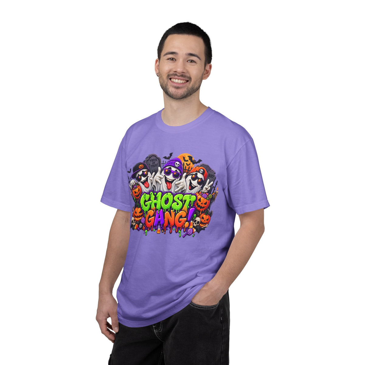 Ghost Gang Halloween T-Shirt – Funny Colorful Ghost Graphic Tee