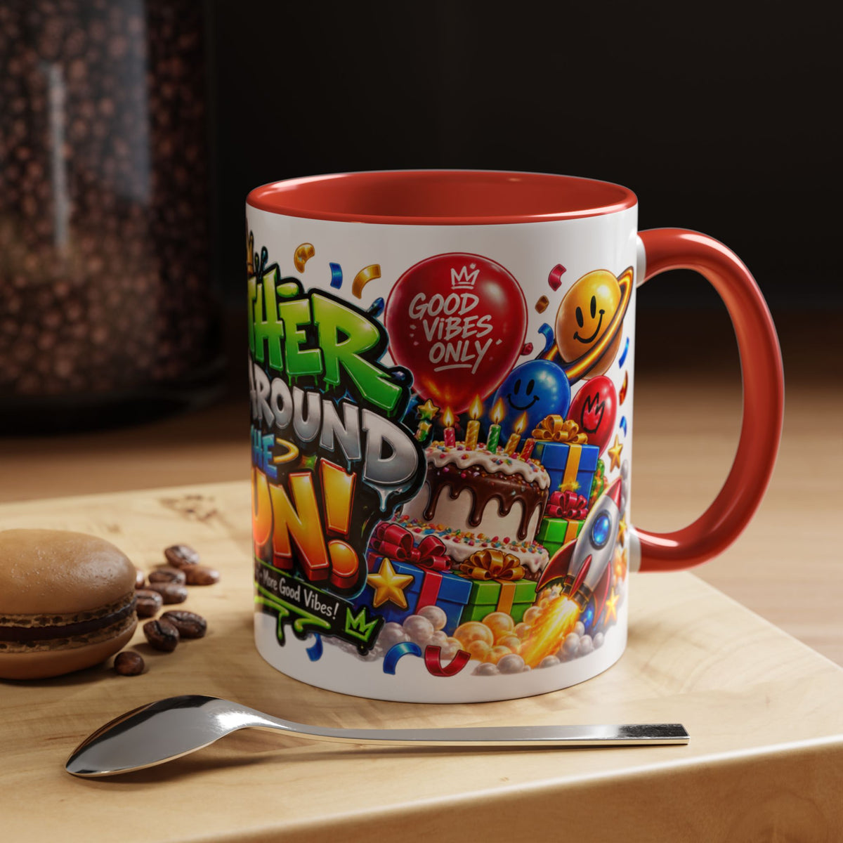 Festora Alien Birthday Mug – Another Trip Around the Sun Coffee Cup