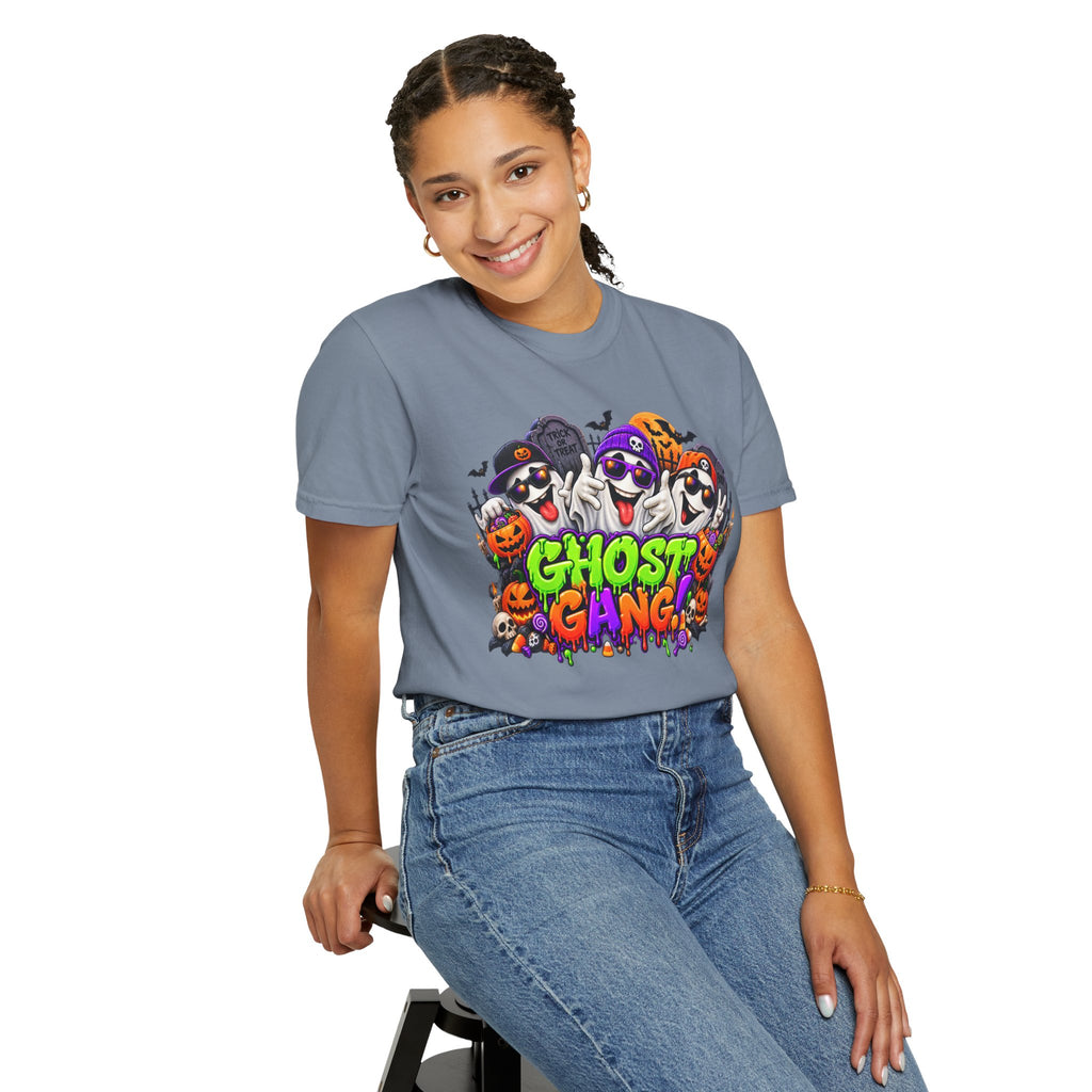 Ghost Gang Halloween T-Shirt – Funny Colorful Ghost Graphic Tee
