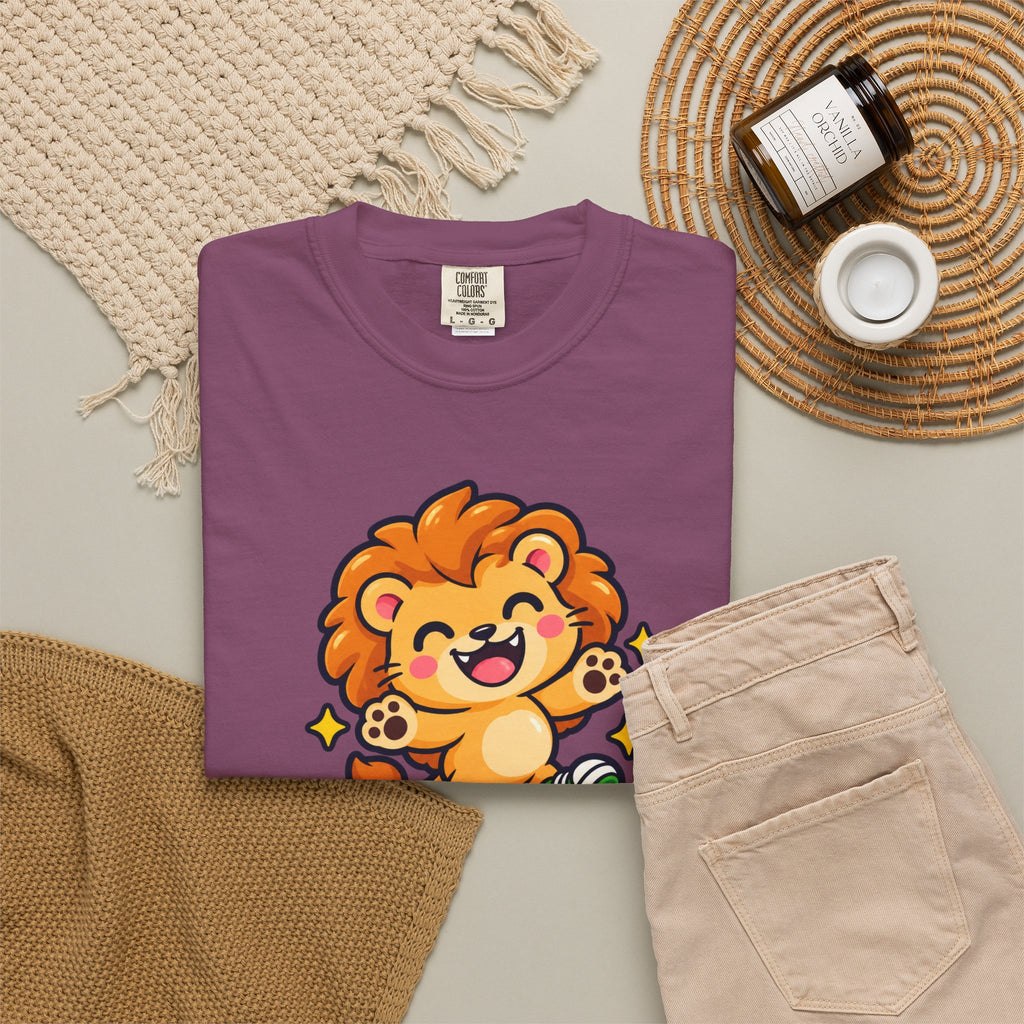 Stay Roarsome – Cute Happy Lion Graphic T-Shirt