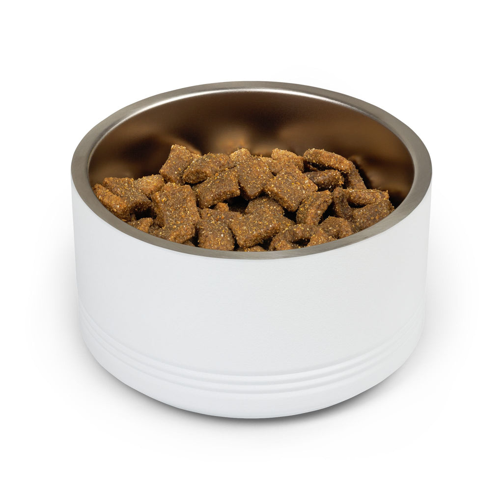 Happy Tails Pet Bowl – 18oz Stainless Steel Dog & Cat Feeding Bowl
