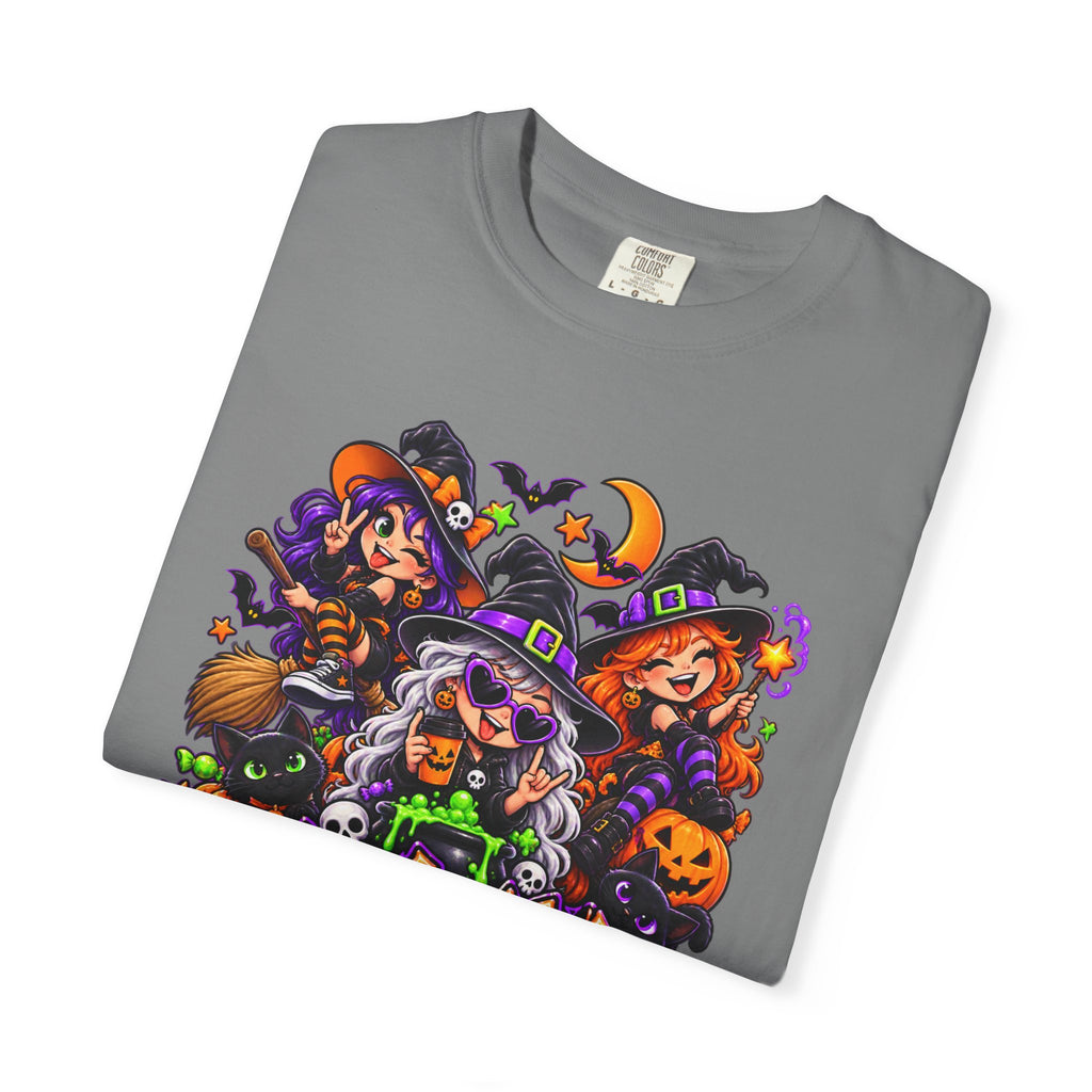 Witchy & Wild – Halloween Witch Crew Graphic T-Shirt