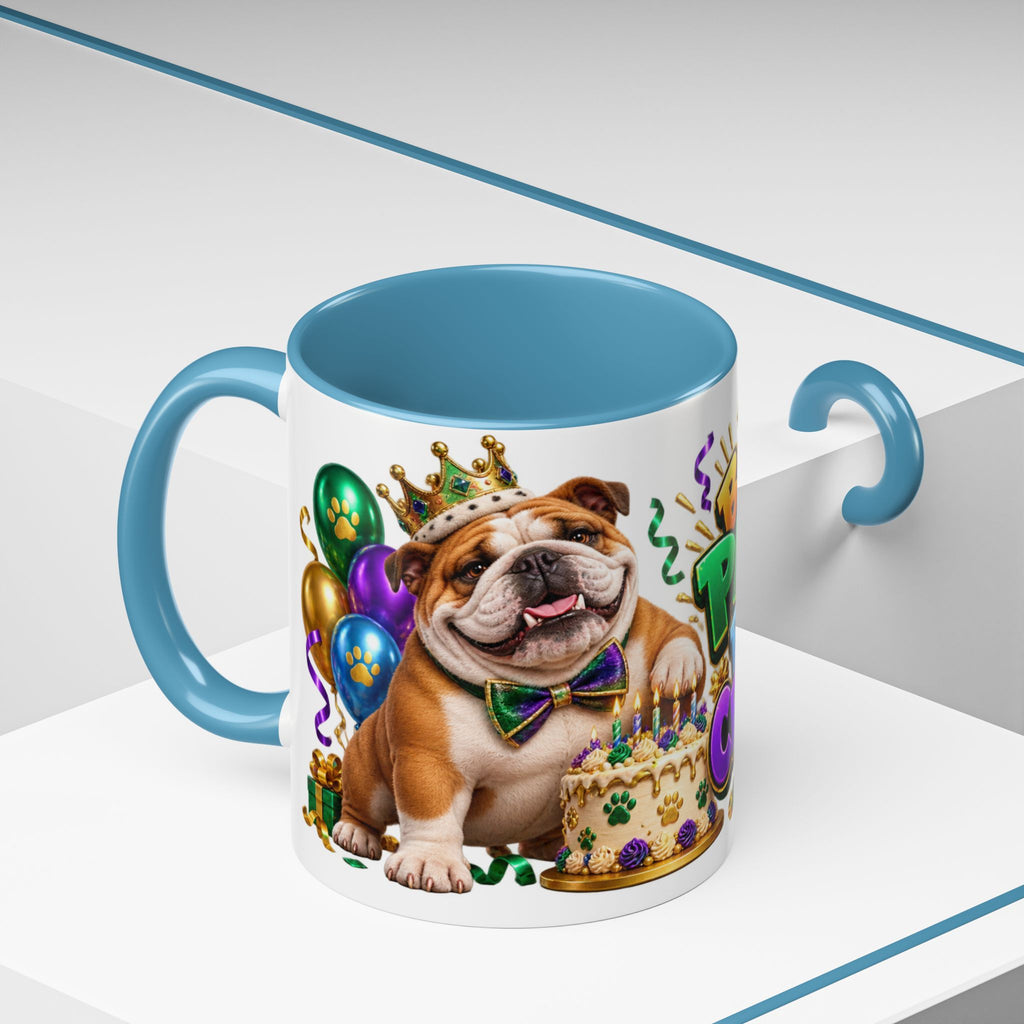 Built to Party English Bulldog Birthday White Mug