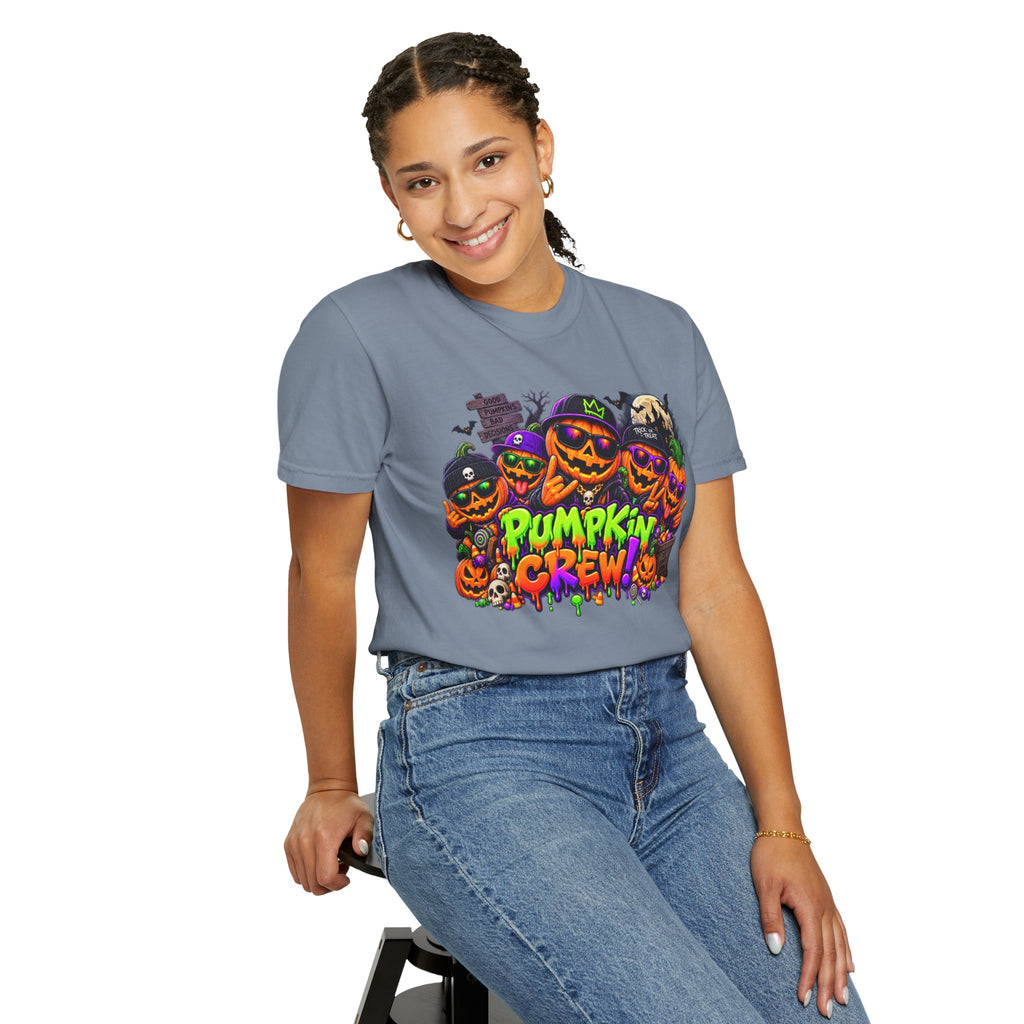 Pumpkin Crew Halloween T-Shirt – Funny Jack O’ Lantern Graphic Tee