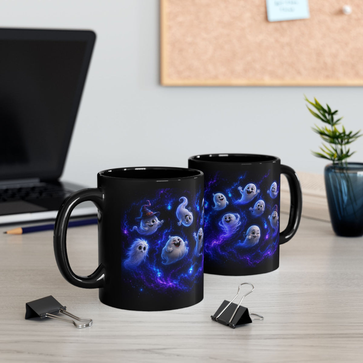 Ghost Galaxy Mug — Cute Space Spirit Coffee Cup (11oz, 15oz)