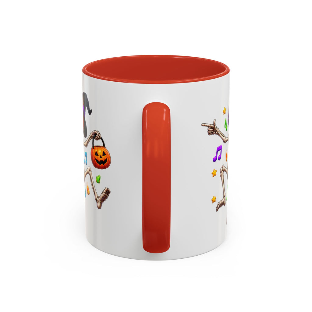 No Body Parties Harder Halloween Skeleton Party White Mug