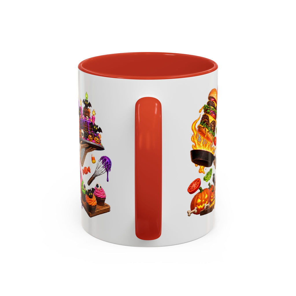 Bone Appetit Skeleton Chefs Halloween White Mug