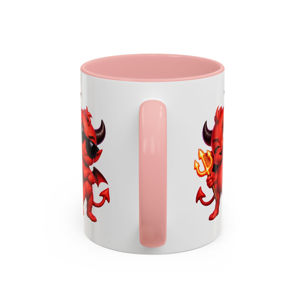 Raise a Little Hell Cute Devils Halloween White Mug