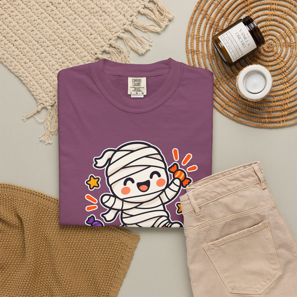 Wrapped but Sweet Halloween T-Shirt | Cute Mummy Graphic Tee