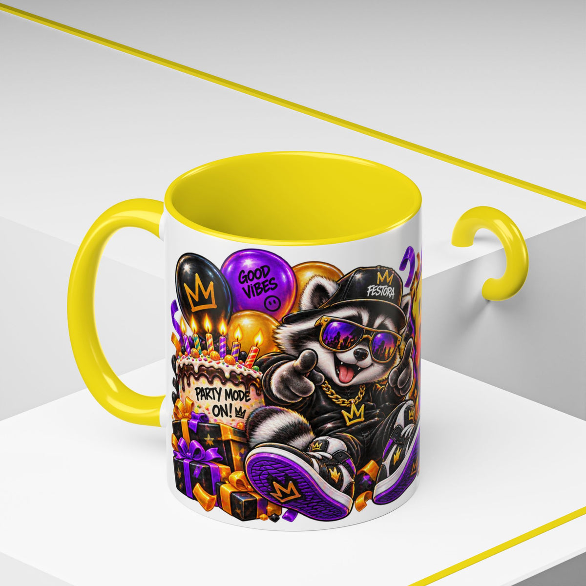 Festora Raccoon Birthday Mug – Birthday After Dark Coffee Cup