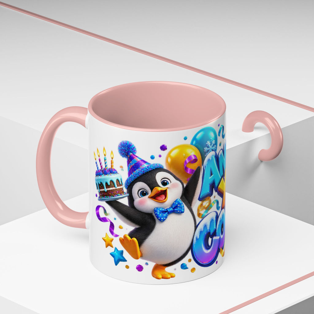 Another Year Cooler Penguin Birthday White Mug