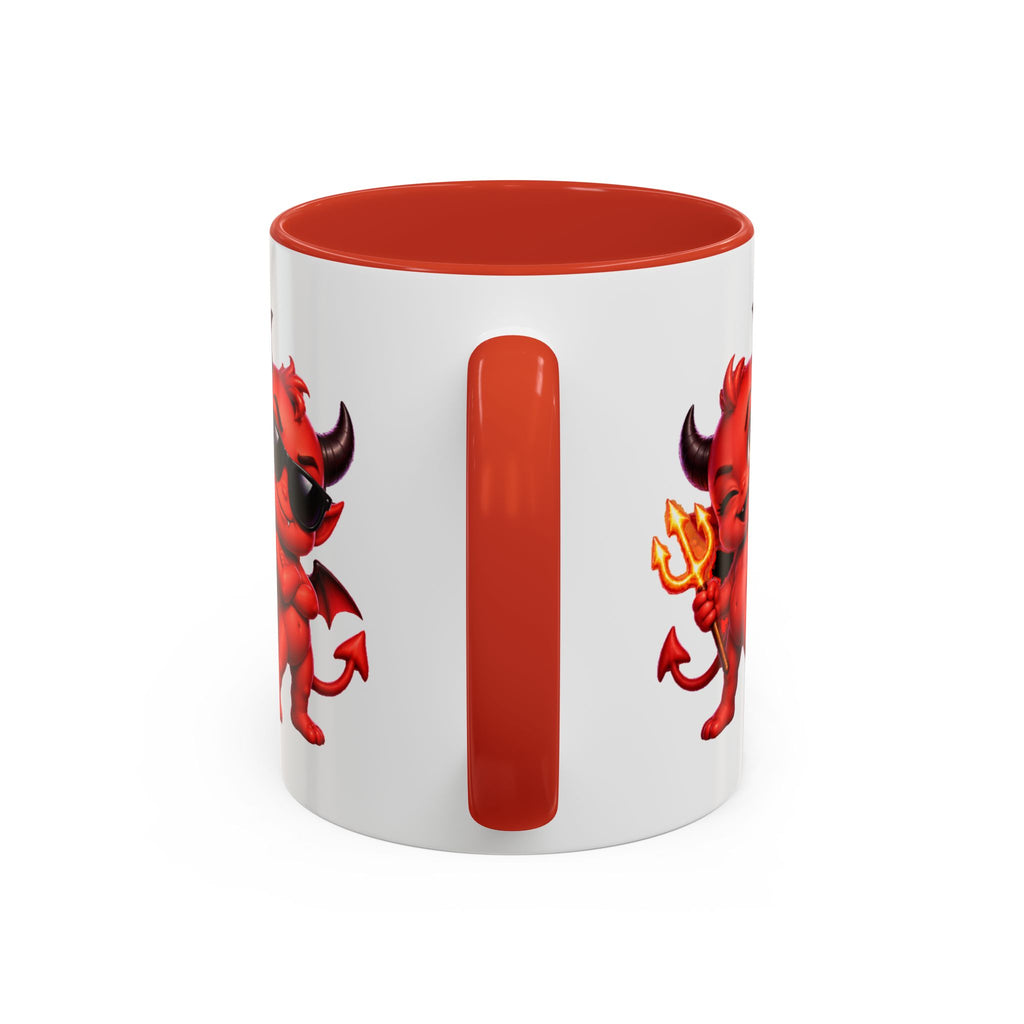 Raise a Little Hell Cute Devils Halloween White Mug