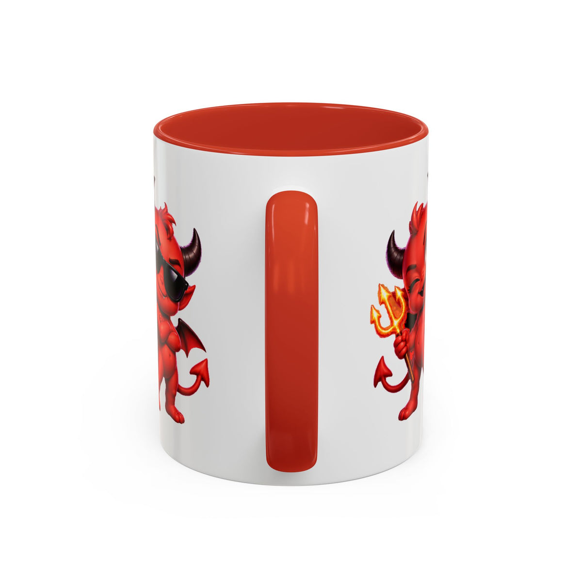 Raise a Little Hell Cute Devils Halloween White Mug