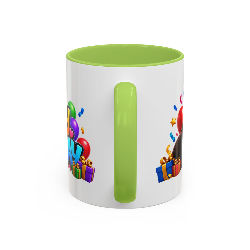 Gorilla Happy Birthday Mug - Colorful 3D Celebration Design