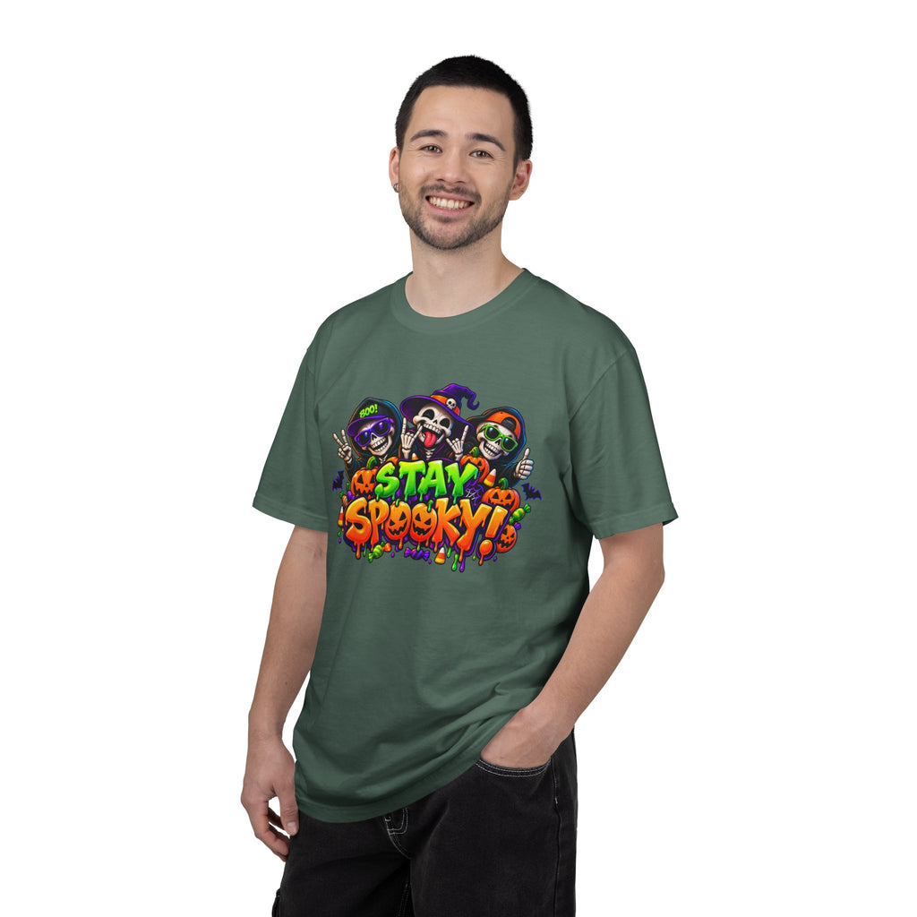 Stay Spooky Halloween T-Shirt – Funny Skeleton Crew Colorful Graphic Tee