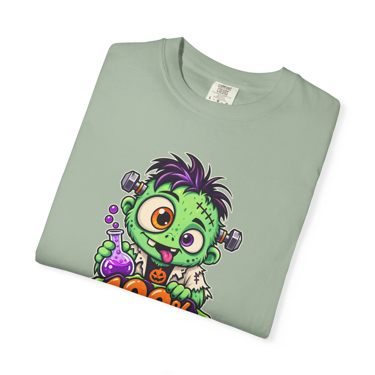 100% Natural. Mostly. – Cute Halloween Lab Monster T-Shirt