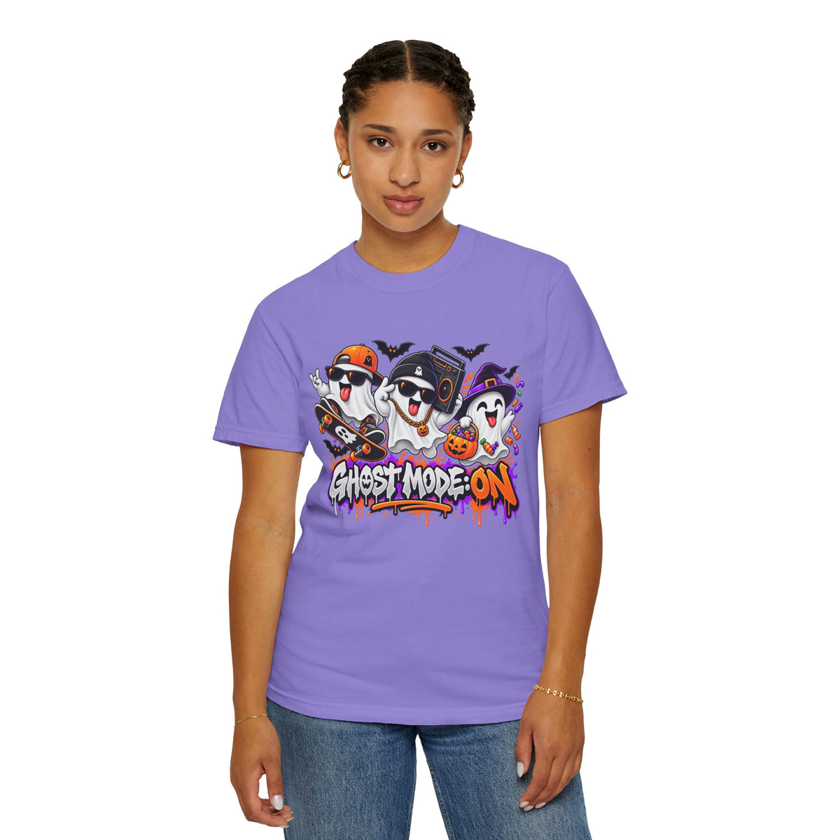 Ghost Mode: ON – Halloween Ghosts Graphic T-Shirt