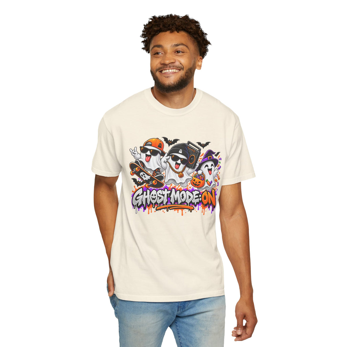 Ghost Mode: ON – Halloween Ghosts Graphic T-Shirt