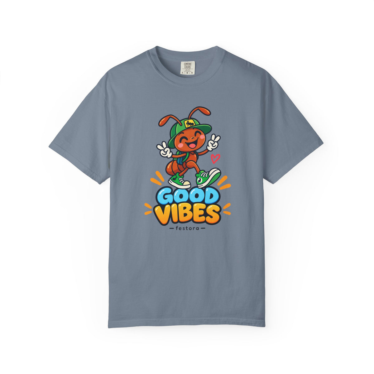 Good Vibes – Happy Ant Graphic T-Shirt