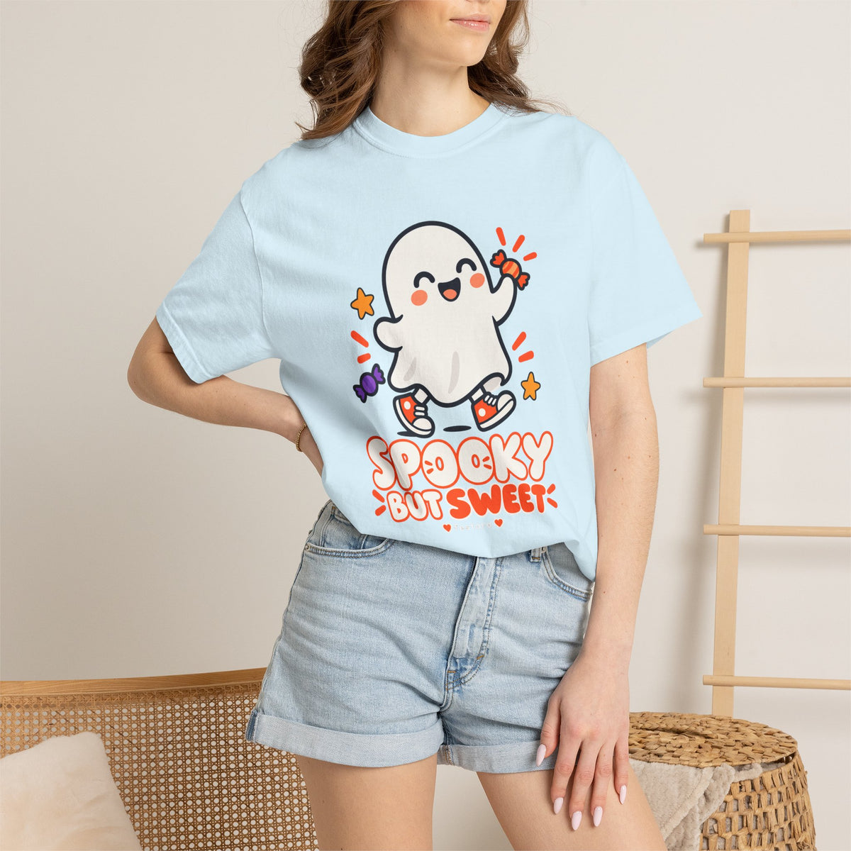 Spooky but Sweet Ghost T-Shirt | Cute Halloween Graphic Tee