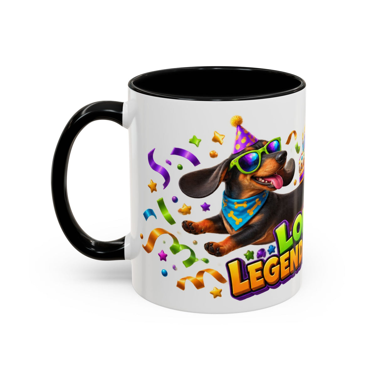 Long Dog Legendary Birthday Dachshund White Mug