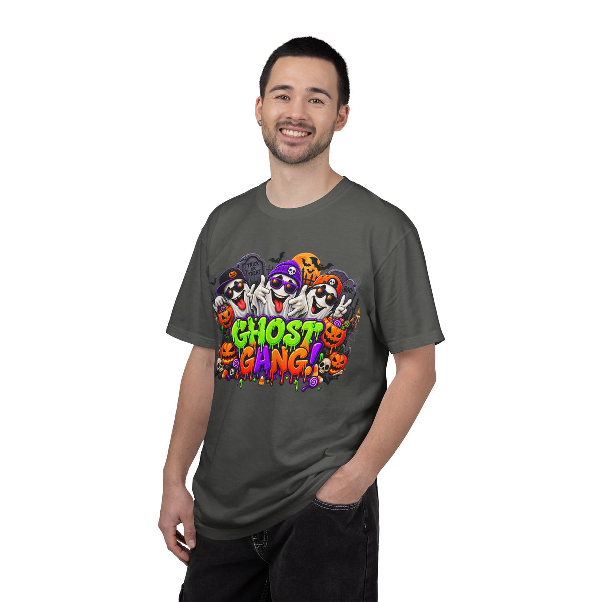 Ghost Gang Halloween T-Shirt – Funny Colorful Ghost Graphic Tee