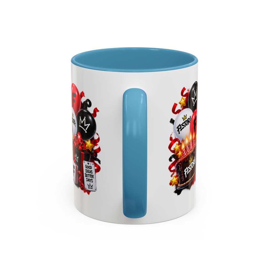 Festora Grafx Birthday Mug – Birthday Level Up Robot Coffee Cup