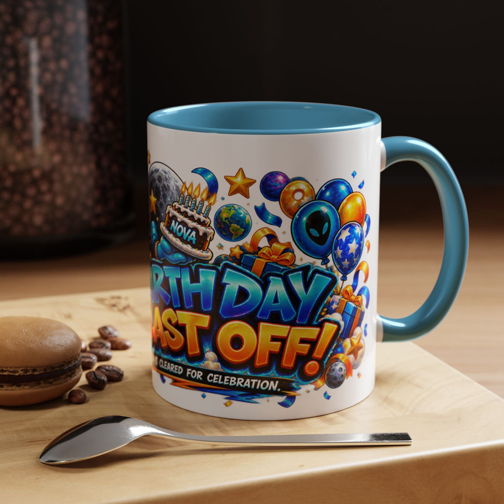 Festora Alien Birthday Mug – Birthday Blast Off Coffee Cup