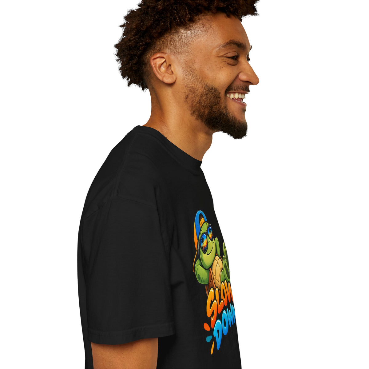 Slow Down, Life Is Good – Turtle Graphic T-Shirt | Festora Everyday
