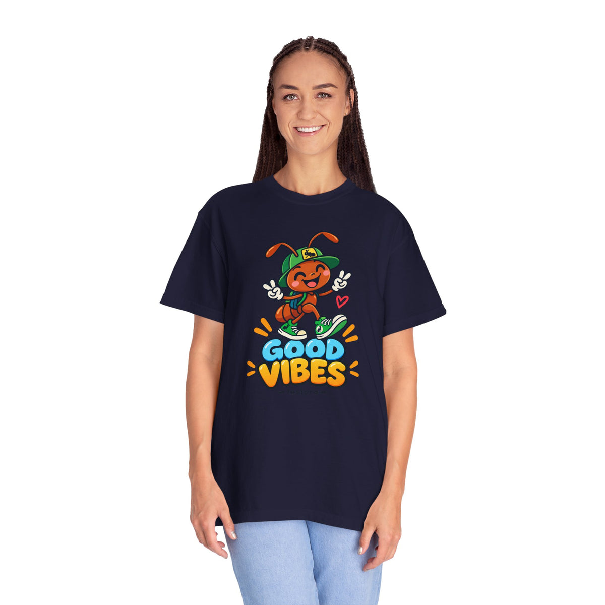 Good Vibes – Happy Ant Graphic T-Shirt